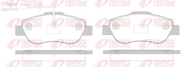 REMSA 1100.02 Brake Pad Set, disc brake