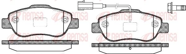 REMSA 1100.11 Brake Pad Set, disc brake