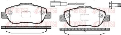 Brake Pad Set, disc brake REMSA 1100.11