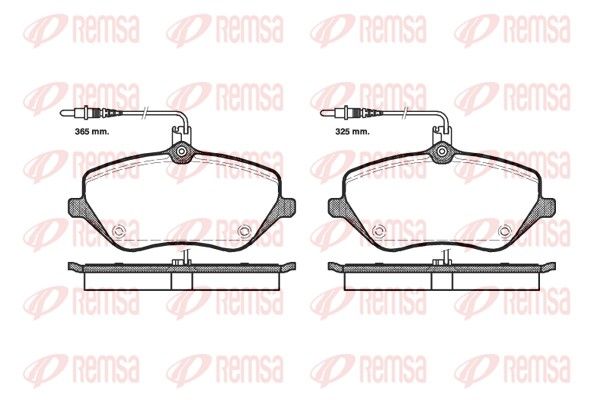 REMSA 1101.04 Brake Pad Set, disc brake