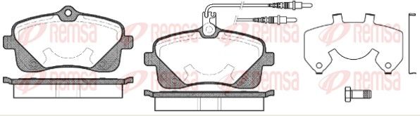 REMSA 1102.02 Brake Pad Set, disc brake