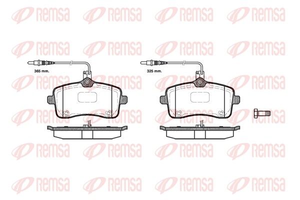 REMSA 1102.04 Brake Pad Set, disc brake