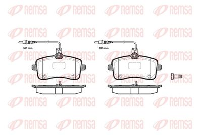 Brake Pad Set, disc brake REMSA 1102.04