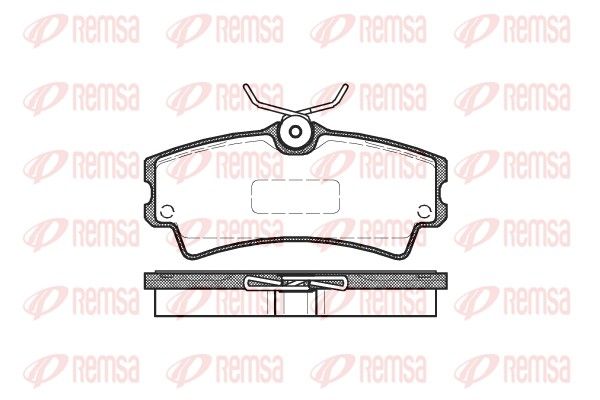 REMSA 1104.00 Brake Pad Set, disc brake
