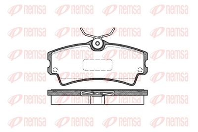 Brake Pad Set, disc brake REMSA 1104.00