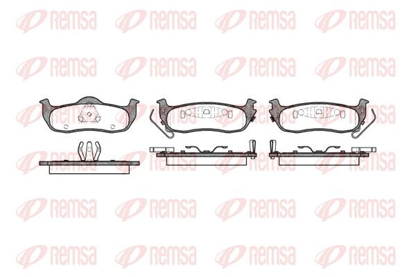REMSA 1106.02 Brake Pad Set, disc brake