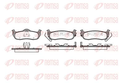Brake Pad Set, disc brake REMSA 1106.02