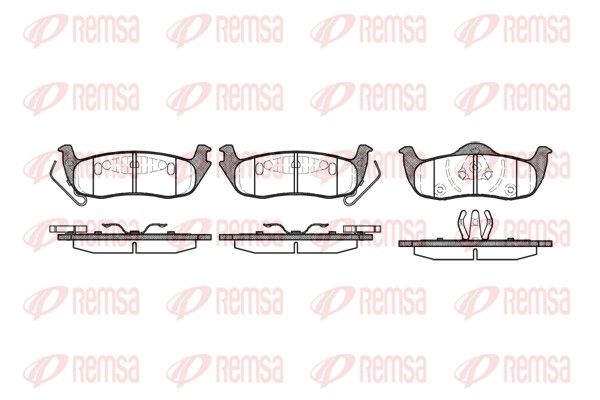 REMSA 1106.10 Brake Pad Set, disc brake