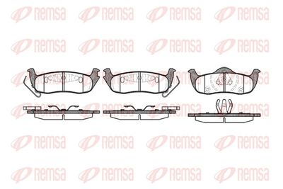 Brake Pad Set, disc brake REMSA 1106.10