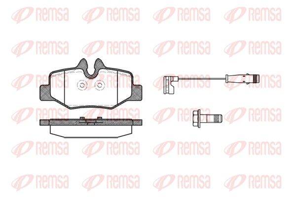 REMSA 1110.02 Brake Pad Set, disc brake