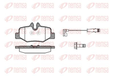 Brake Pad Set, disc brake REMSA 1110.02