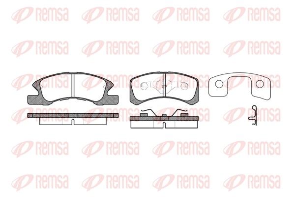 REMSA 1111.02 Brake Pad Set, disc brake