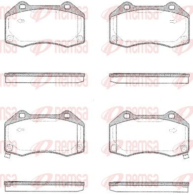 REMSA 1113.02 Brake Pad Set, disc brake