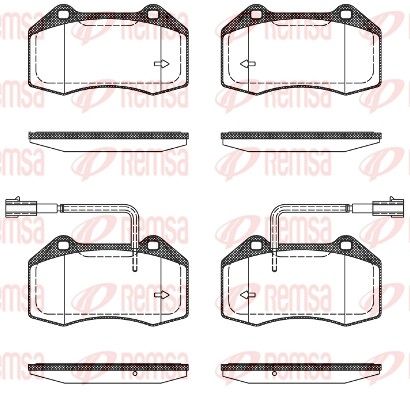 REMSA 1113.22 Brake Pad Set, disc brake