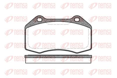 Brake Pad Set, disc brake REMSA 1113.00