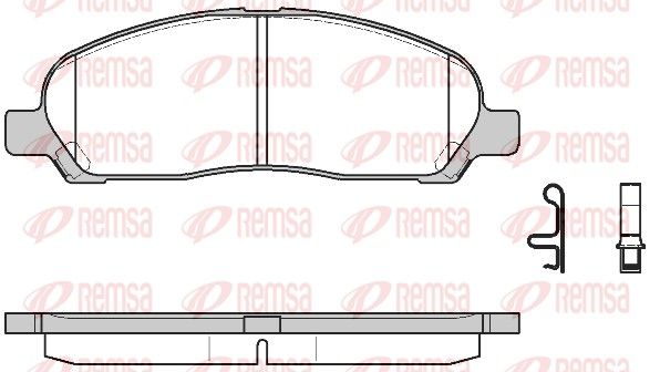REMSA 1120.02 Brake Pad Set, disc brake