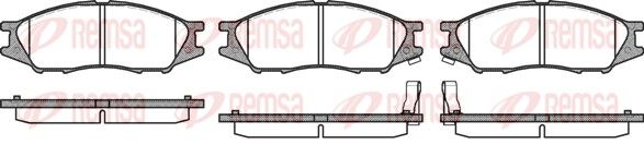 REMSA 1123.02 Brake Pad Set, disc brake