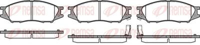 Brake Pad Set, disc brake REMSA 1123.02