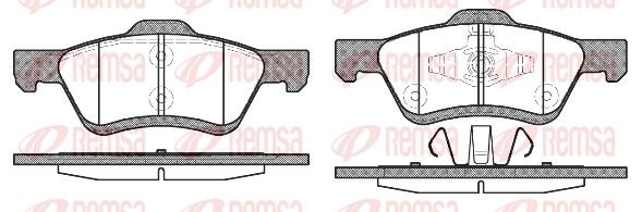 REMSA 1124.00 Brake Pad Set, disc brake