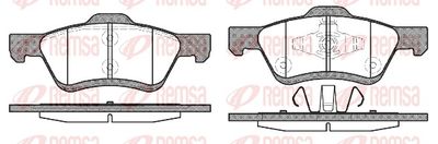 Brake Pad Set, disc brake REMSA 1124.00