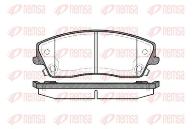 Brake Pad Set, disc brake REMSA 1126.08