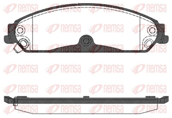 REMSA 1128.04 Brake Pad Set, disc brake