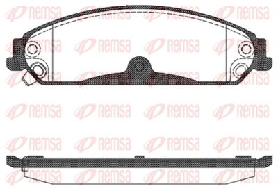 Brake Pad Set, disc brake REMSA 1128.04