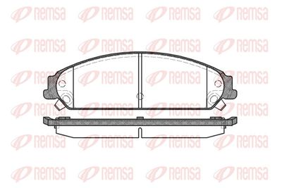 Brake Pad Set, disc brake REMSA 1128.08