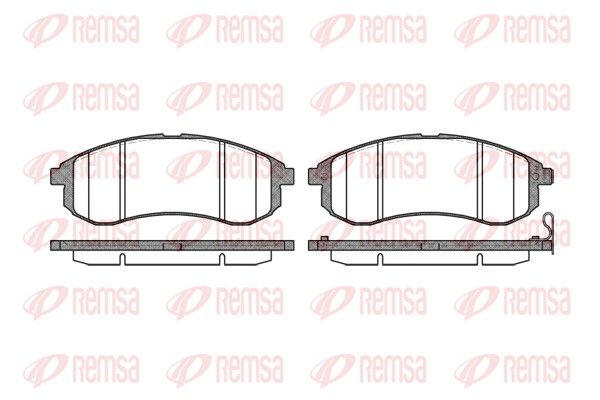 REMSA 1129.01 Brake Pad Set, disc brake