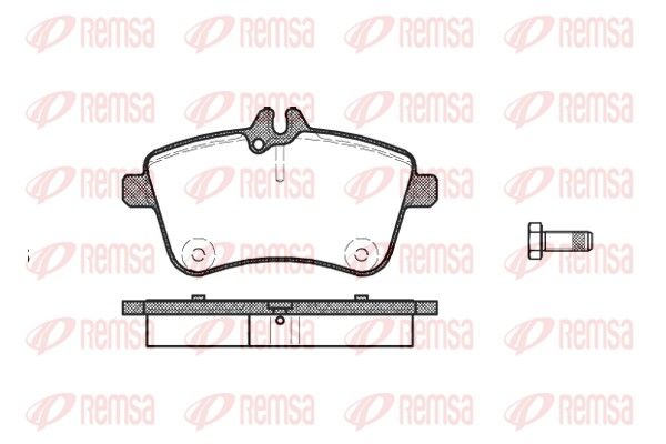 REMSA 1130.00 Brake Pad Set, disc brake
