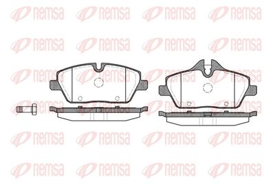 Brake Pad Set, disc brake REMSA 1131.00