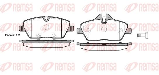 REMSA 1131.10 Brake Pad Set, disc brake