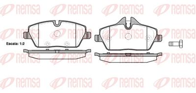 Brake Pad Set, disc brake REMSA 1131.10