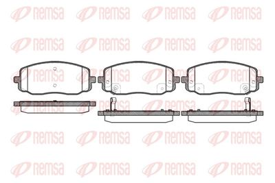 Brake Pad Set, disc brake REMSA 1133.02
