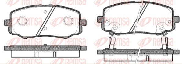 REMSA 1133.12 Brake Pad Set, disc brake