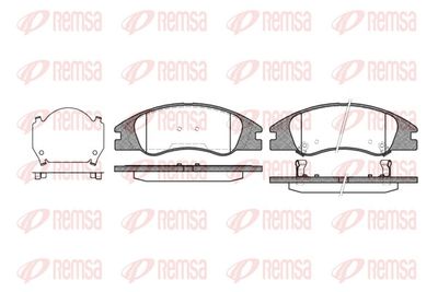 Brake Pad Set, disc brake REMSA 1134.02