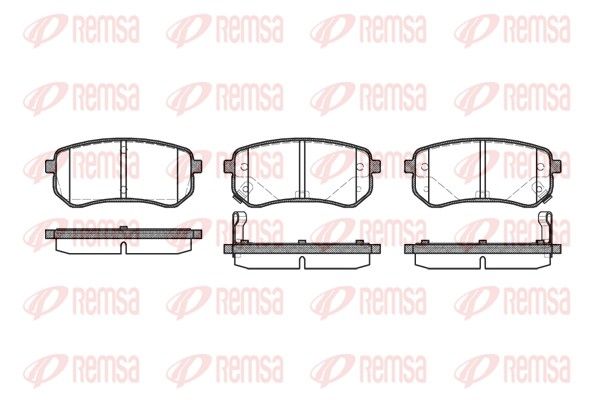 REMSA 1135.02 Brake Pad Set, disc brake