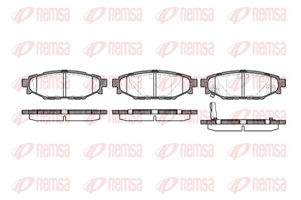 REMSA 1136.01 Brake Pad Set, disc brake