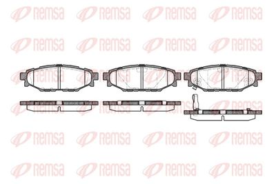 Brake Pad Set, disc brake REMSA 1136.01