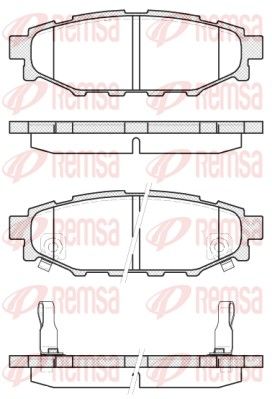 REMSA 1136.12 Brake Pad Set, disc brake