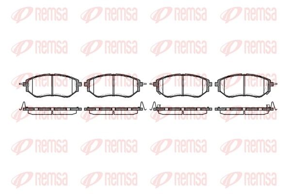 REMSA 1137.02 Brake Pad Set, disc brake