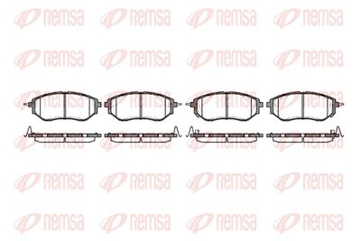 Brake Pad Set, disc brake REMSA 1137.02