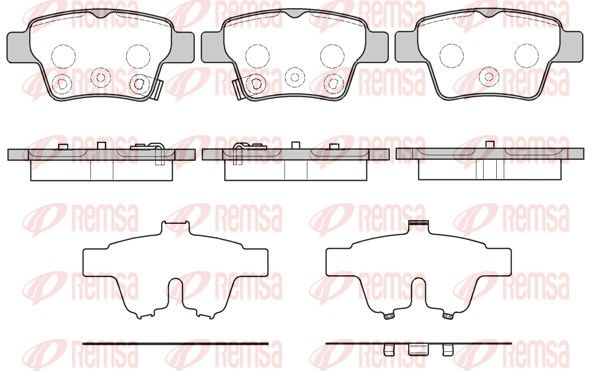 REMSA 1138.02 Brake Pad Set, disc brake