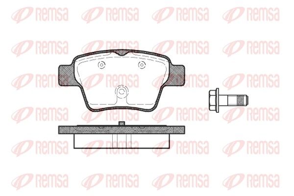 REMSA 1138.00 Brake Pad Set, disc brake
