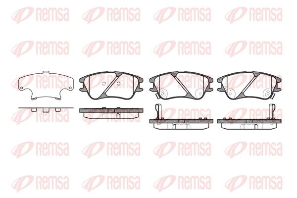REMSA 1139.02 Brake Pad Set, disc brake