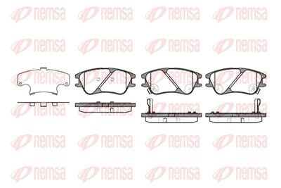 Brake Pad Set, disc brake REMSA 1139.02