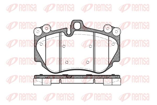 REMSA 1140.00 Brake Pad Set, disc brake