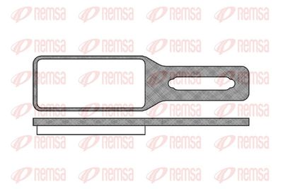 Brake Pad Set, disc brake REMSA 1141.00