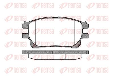 Brake Pad Set, disc brake REMSA 1143.00