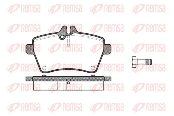 REMSA 1144.00 Brake Pad Set, disc brake